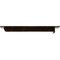 Ekena Millwork Heaton Hidden Support Steel Bracket w/ 14" Support Depth, Antiqued Brass 3"W x 18"D x 2"H BKTM03X18X02HEABS - alternate 3
